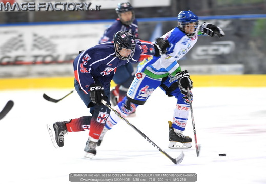 2018-09-29 Hockey Fassa-Hockey Milano Rossoblu U17 (13-2)